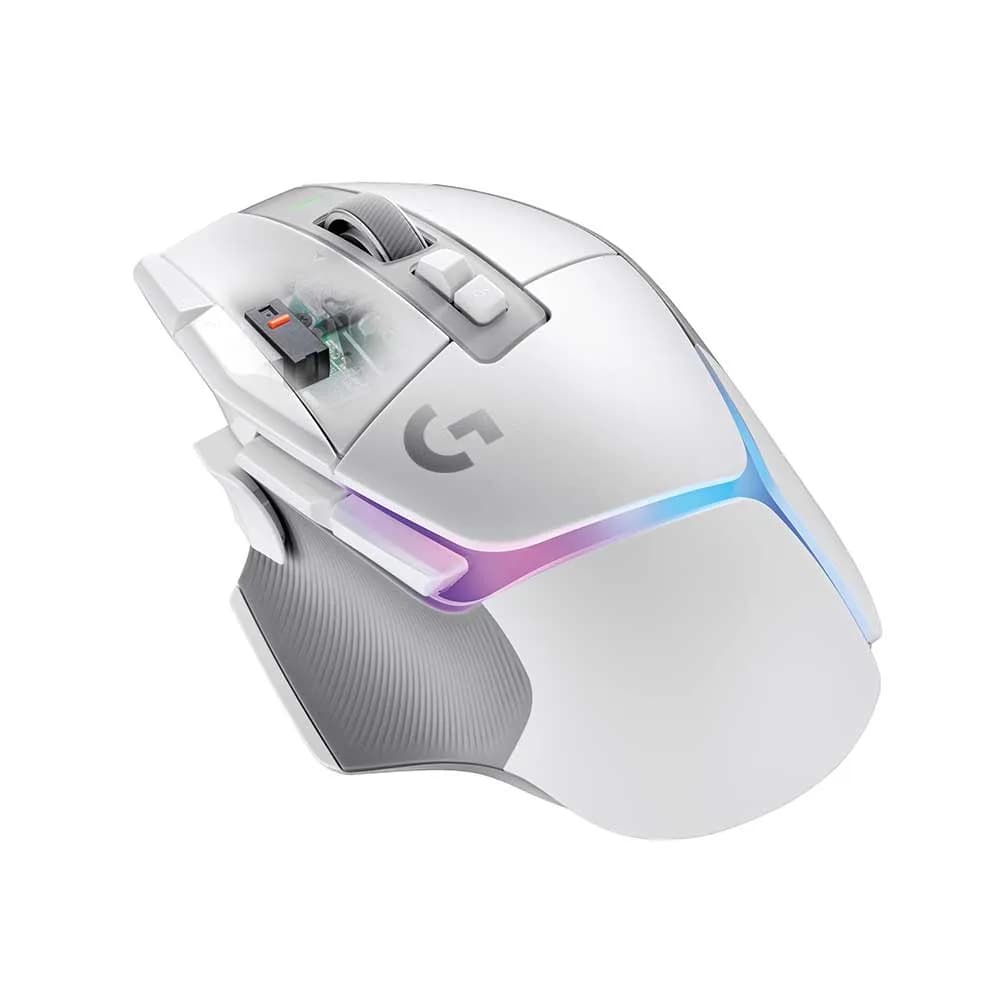Mouse Logitech Gamer G G502X Plus sem Fio Branco - 910-006170