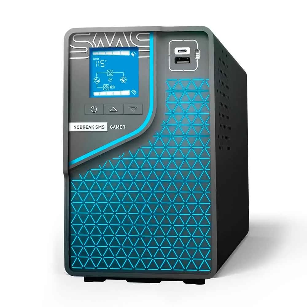 Nobreak SMS Gamer 1500VA/1050W Senoidal Interativo ENT Bivolt/ SAI Bivolt - 29600