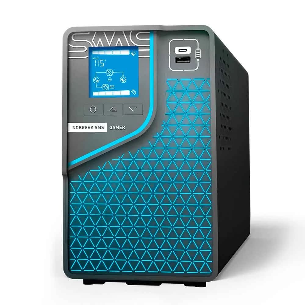 Nobreak SMS Gamer 2000VA/1400W Senoidal Interativo ENT Bivolt/ SAI Bivolt - 29601