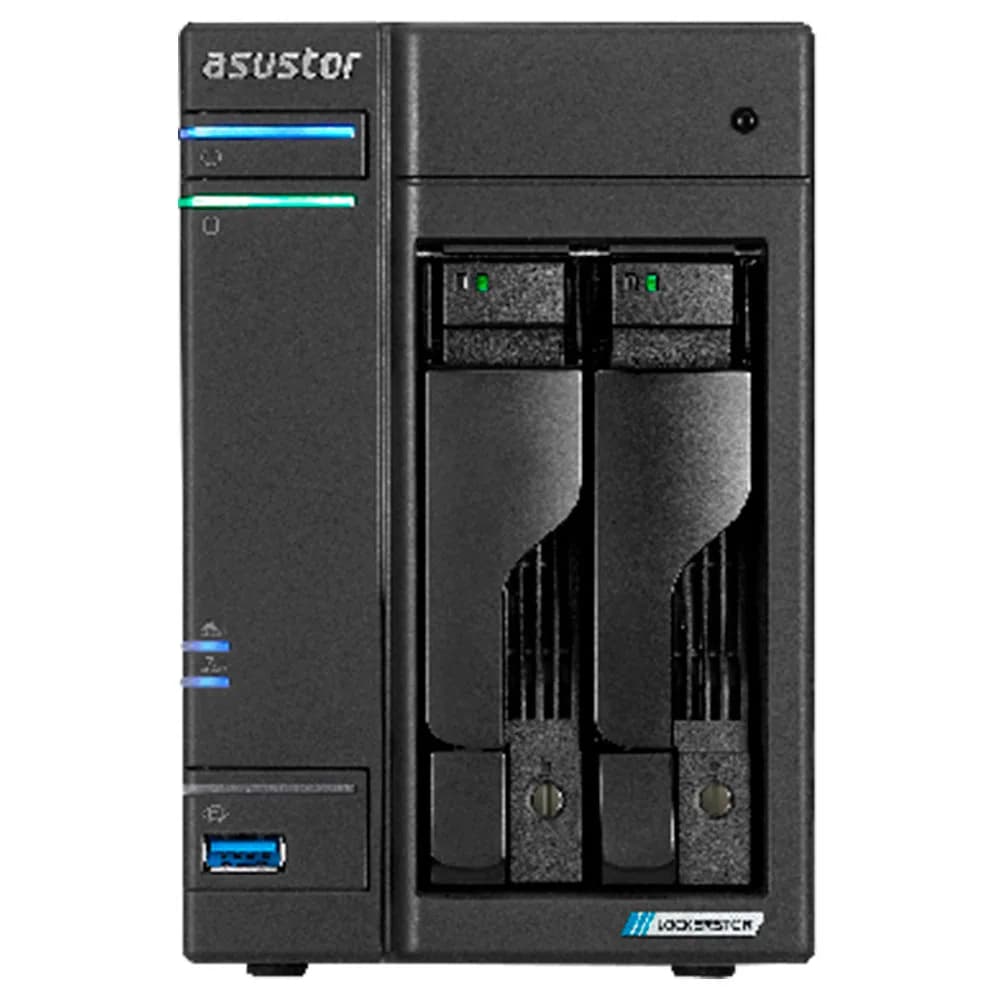 Storage nas Asustor Torre S/HD 2 Baias Intel Celeron N5105 2 Portas LAN 2.5GB - AS6702T-US