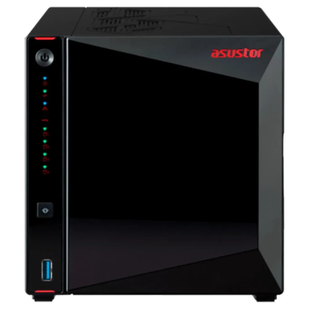 Storage nas Asustor Torre S/HD 4 Baias Intel Celeron N5105 2 Portas LAN 2.5GB - AS5404T-BR