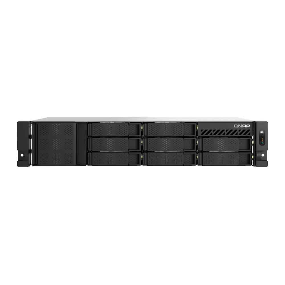 Storage nas Qnap 8 Baias Intel Atom C5125 8 Core, 2.8GHz, 8GB, 2X 2.5 GBE, Rack 2U - TS-855EU-8G-US