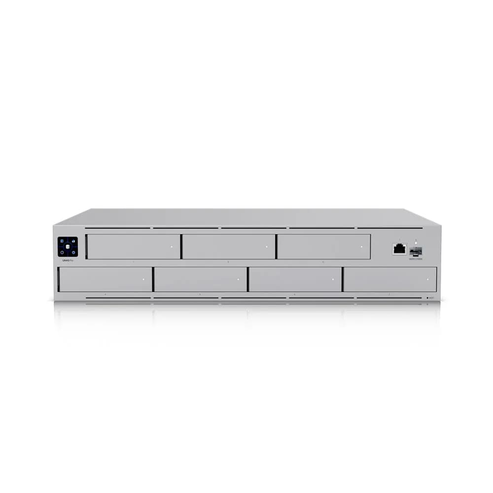Storage nas Ubiquiti 2U 7BAIAS para HDD 3.5" ou SSD 2.5" 01SFP+ 10GB Mais 01LAN Giga Unas-Pro Rack