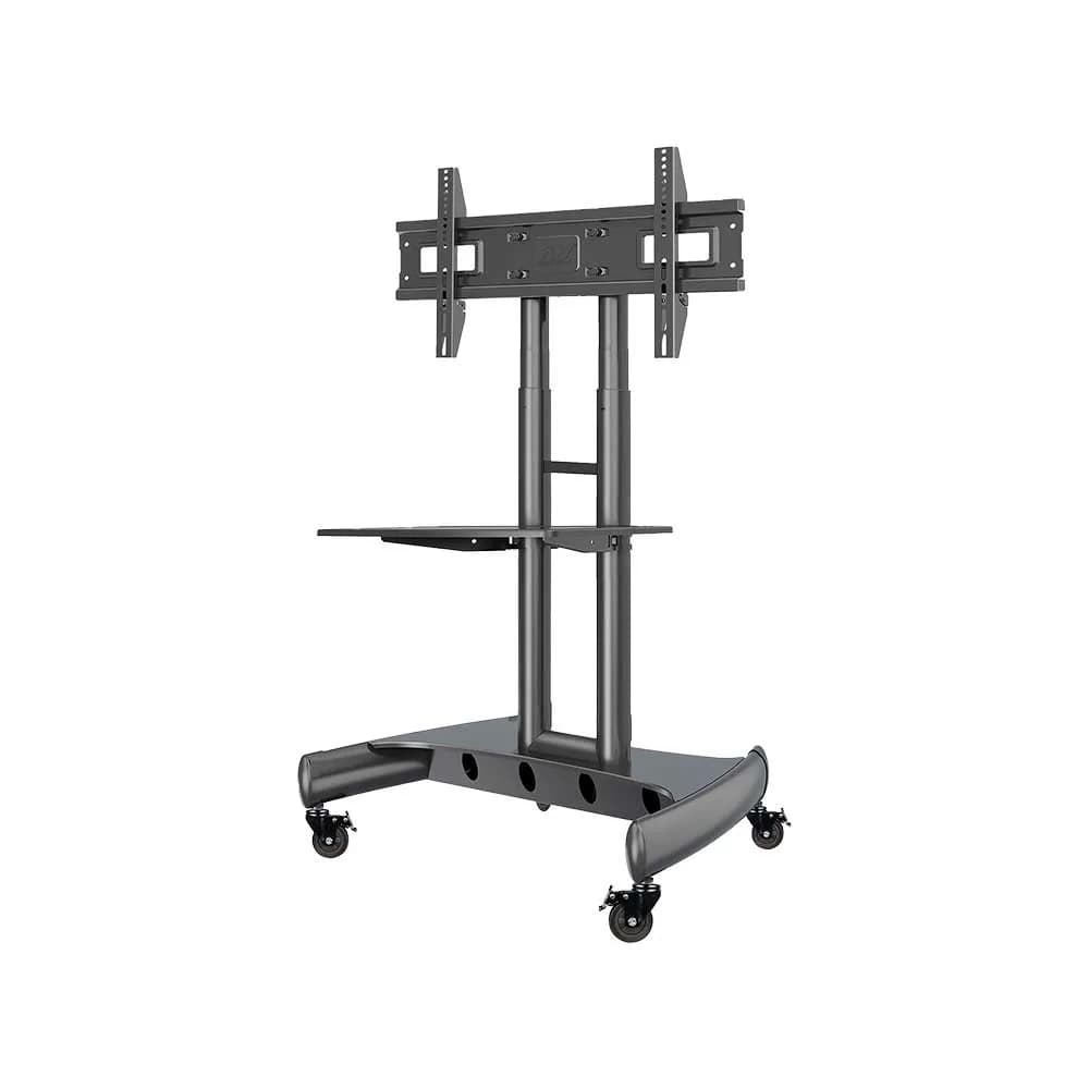 Suporte Pedestal Móvel Altura Ajustável ( Manual ) - 32 a 75 - Aluminio - NB-AVA1500-60-1P