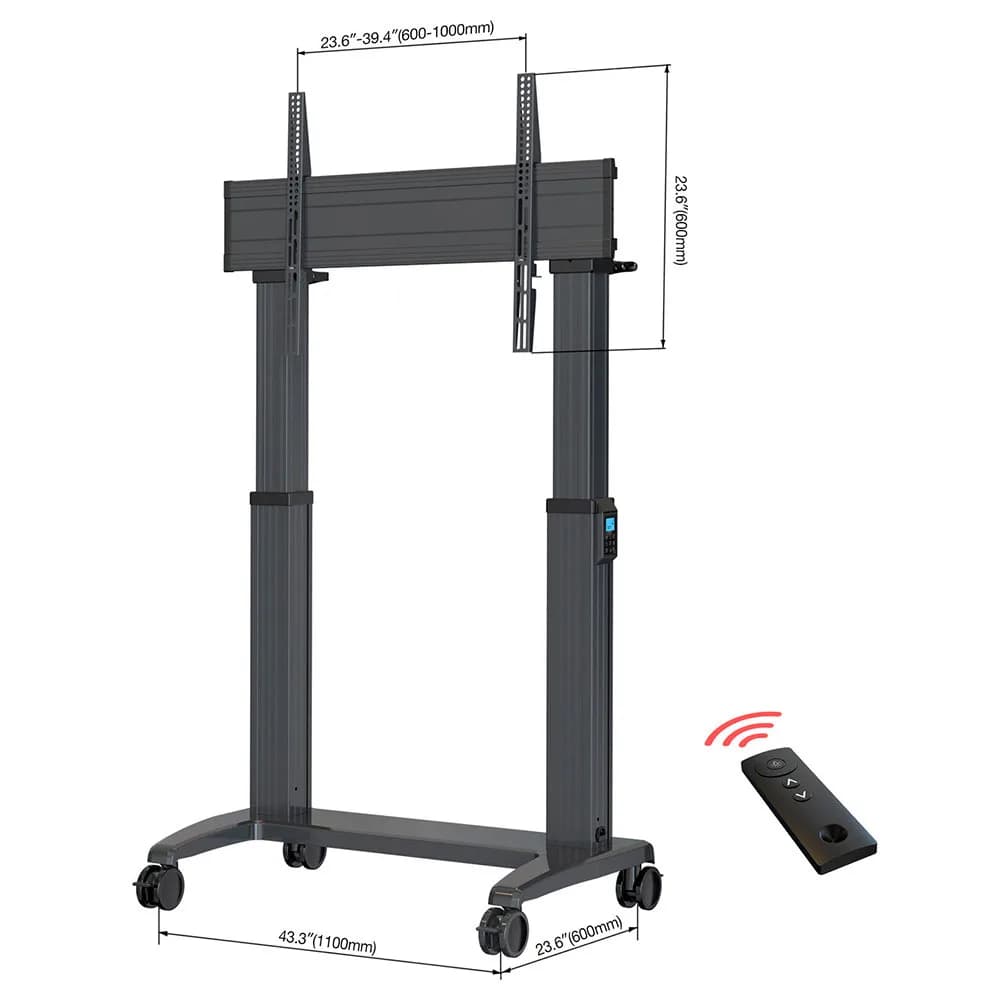 Suporte Pedestal North Bayou Até 110" com Motorização (136,4kg) VESA 1000X600 - T70