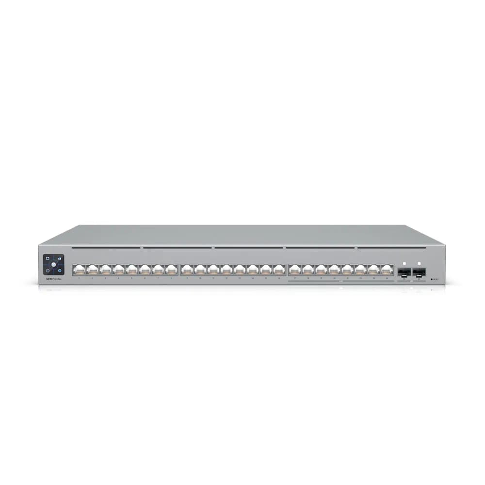Switch Ubiquiti Gerenciavel L3 24 Portas Sendo 8 de 2.5 Gigabit + 02 SFP+ de 10GB USW-PRO-MAX-24-BR