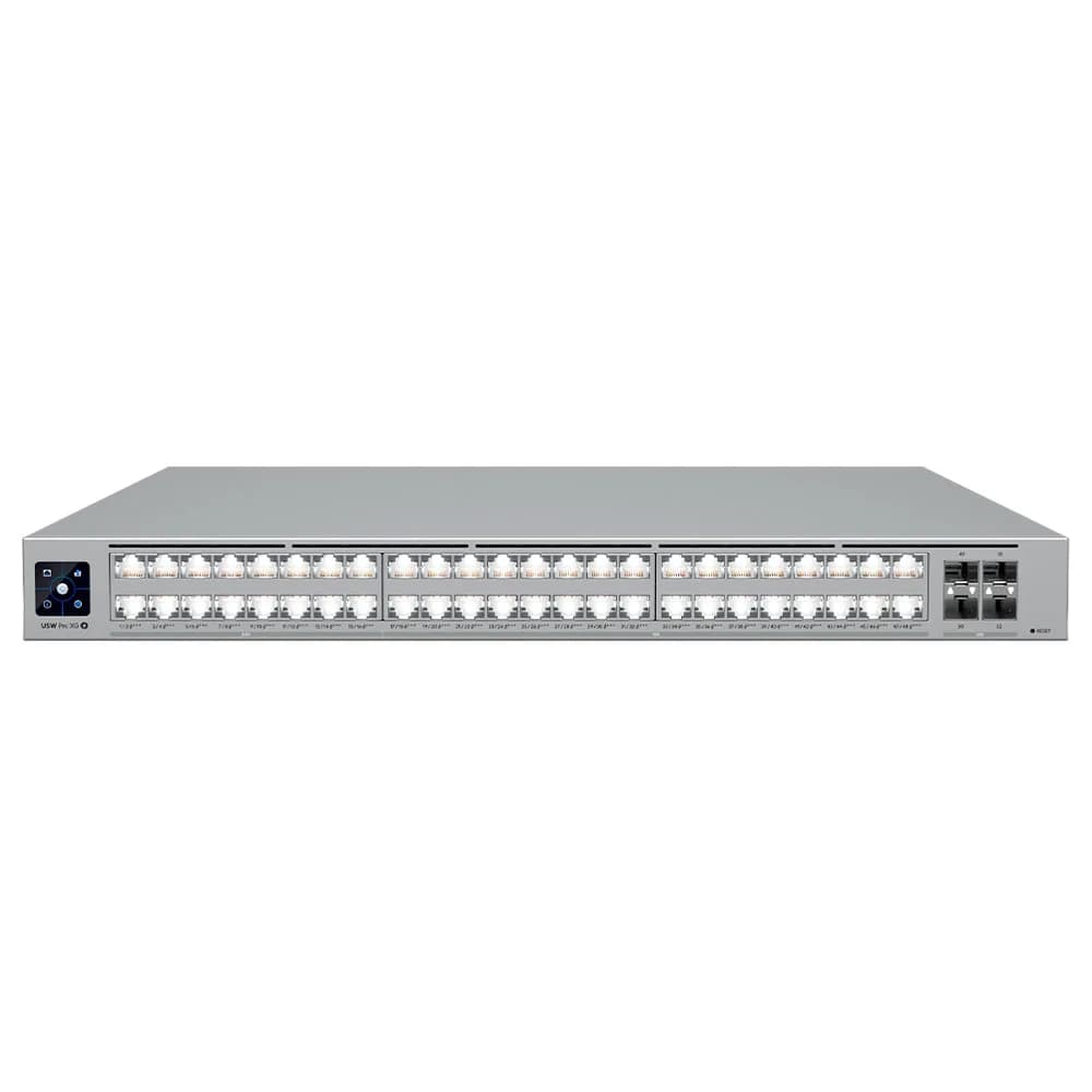 Switch Ubiquiti Gerenciavel L3 48 Portas 2.5 Gigabit + 04 SFP28 de 25GB USW-PRO-XG-48-POE Rack