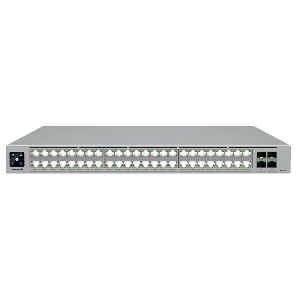 Switch Ubiquiti Gerenciavel L3 48 Portas Sendo 16 2.5 e 32 de 10GBE + 04 SFP28 de 25GB-ECS-48-POE-BR