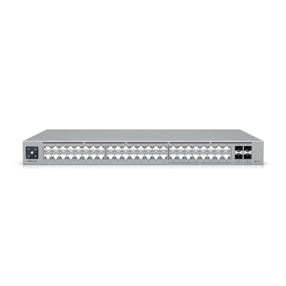 Switch Ubiquiti Gerenciavel L3 48 Portas Sendo 16 de 2.5 Gigabit + 04 SFP+ de 10GB USW-PRO-MAX-48-BR