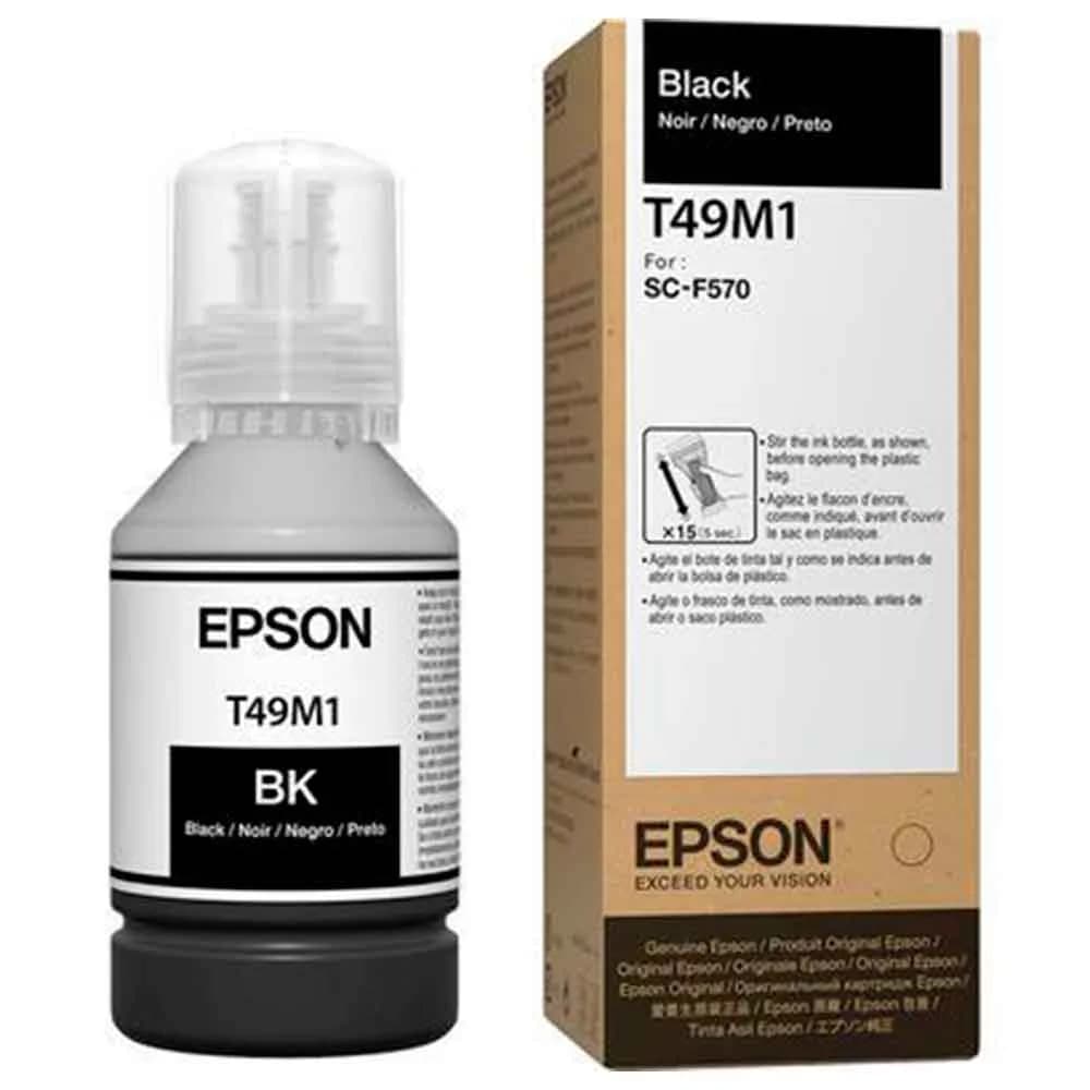 Tinta Epson Sublimatica Ultrachrome T49M120 Preto 140ML - F170 / F570 / F570H