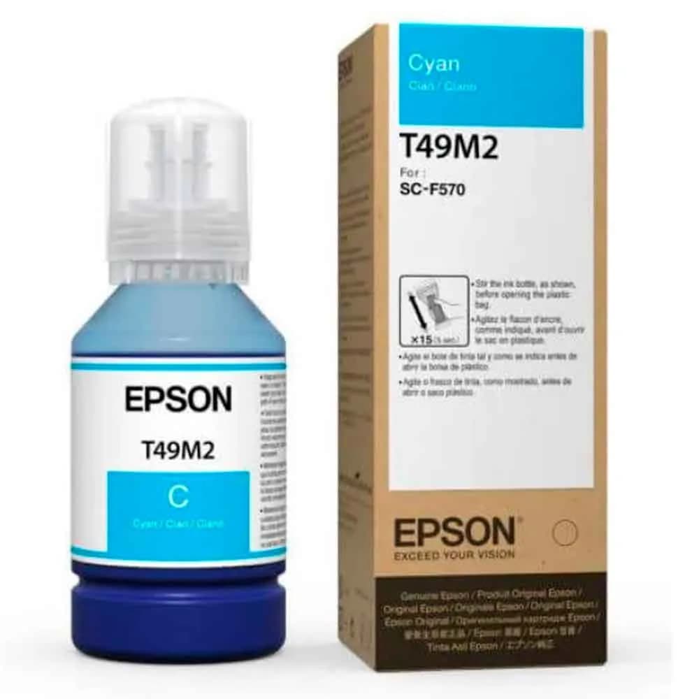Tinta Epson Sublimatica Ultrachrome T49M220 Ciano 140ML - F170 / F570 / F570H