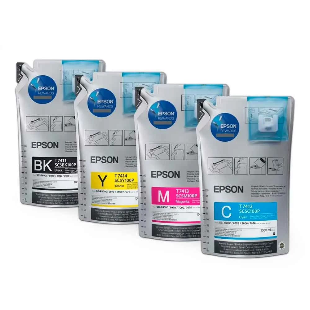 Tinta Epson Sublimatica Ultrachrome T741420 Amarelo 1L - F6200 / F9370 / F7200 / F6070 / F7170 / F7070 / F9200